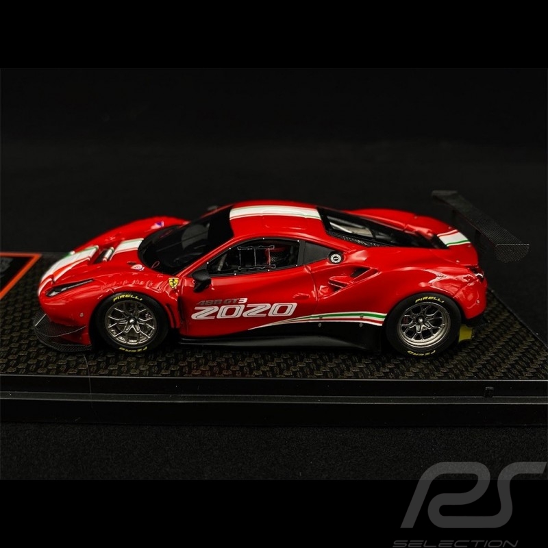 Ferrari 488 GT3 2020 Red Corsa 1/43 BBR Models BBRC238
