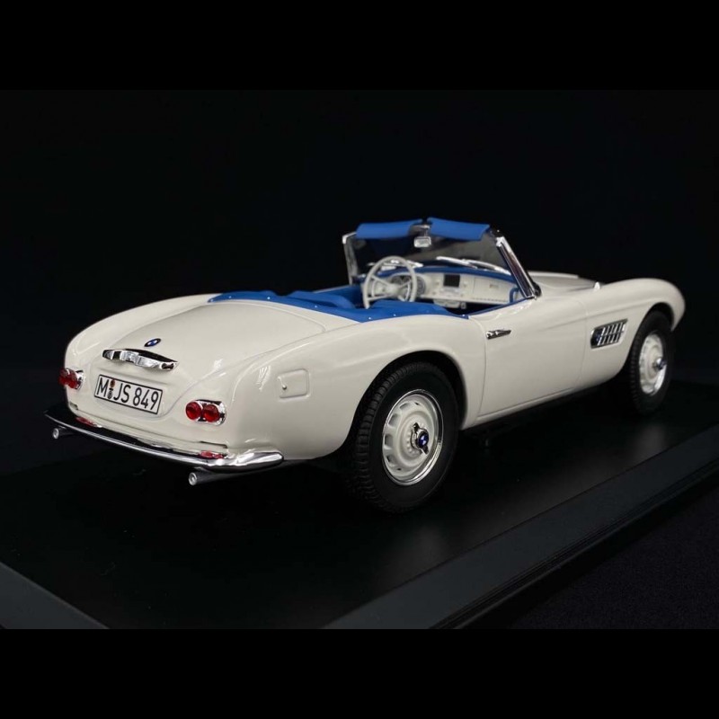 NOREV 1/18 BMW 507 Cabriolet 1957 - Bleu - Toit Ouvert - Miniature Neuve