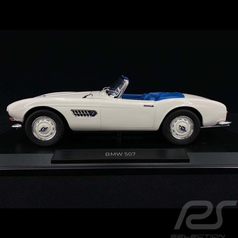 BMW 507 Cabrio 1957 White / Blue 1/18 Norev 183232