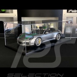 Porsche 911 R Type 991 2016 GT Silber mit grüne Streifen 1/8 Minichamps 800652001