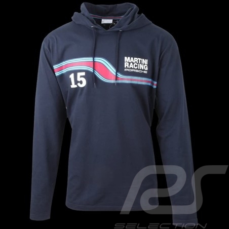 Sweatshirt Porsche Martini Racing Hoodie Dunkelblau WAP920F - herren