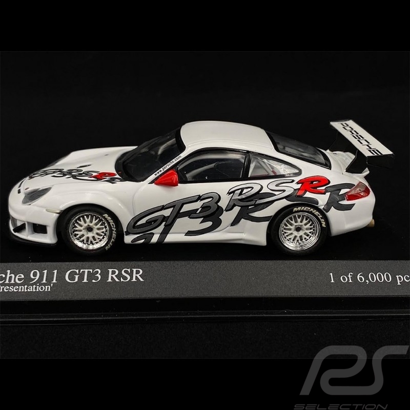 Porsche 911 GT3 RSR Type 996 Präsentation 2003 Weiß 1/43 Minichamps 400036400