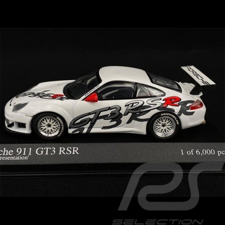 Porsche 911 GT3 RSR Type 996 Präsentation 2003 Weiß 1/43 Minichamps 400036400