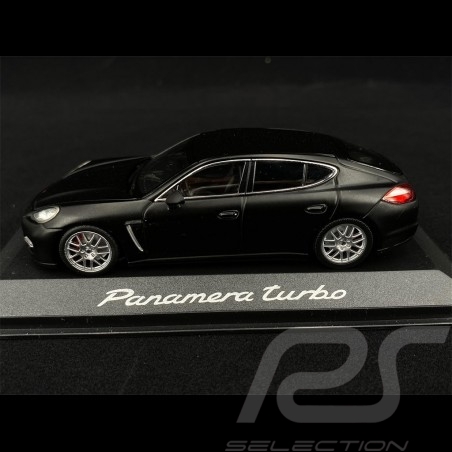 Porsche Panamera Turbo 2009 Noir black schwarz Mat 1/43 Minichamps WAP0200270C