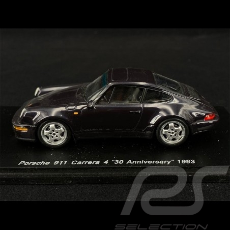 Porsche 911 Carrera 4 30ème Anniversaire Type 964 1993 Viola 1/43 Spark S2033