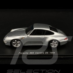 Porsche 911 type 993 Carrera 2S 1994 silver grey 1/43 Spark S2091