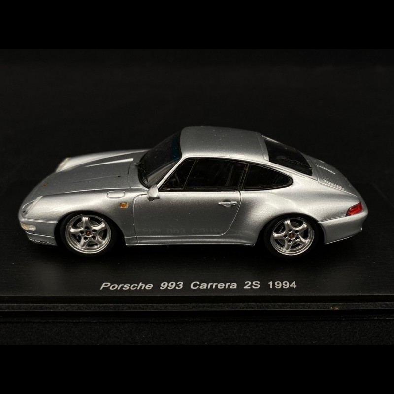 Porsche 911 type 993 Carrera 2S 1994 silver grey 1/43 Spark S2091