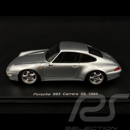 Porsche 911 typ 993 Carrera 2S 1994 silbergrau 1/43 Spark S2091