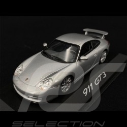Porsche 911 GT3 Type 996 2002 Artic Silver Metallic 1/43 Minichamps WAP02009513