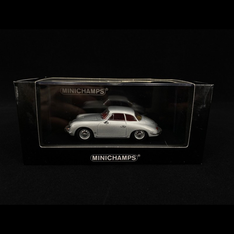 Porsche 356 B Hardtop Coupé 1960 gris argent 1/43 Minichamps 400064321