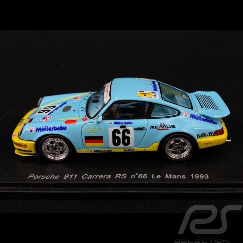 Porsche 911 Type 964 Carrera RS 1993 N°66 Le Mans 1/43 Spark S2077
