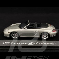 Porsche 996 Carrera 4S Cabriolet grise 1/43 Minichamps WAP02010014