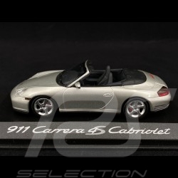 Porsche 996 Carrera 4S Cabriolet grey 1/43 Minichamps WAP02010014