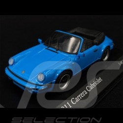 Porsche 911 Carrera Cabriolet 1983 bleu blue blau Riviera 1/43 Minichamps 430062036
