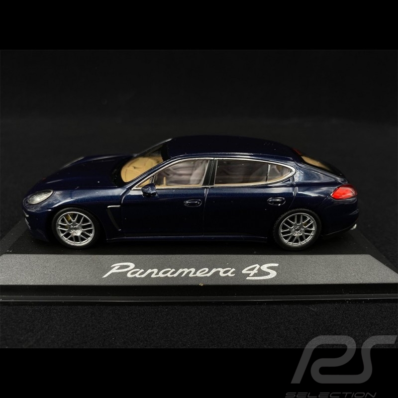 Porsche Panamera 4S 2014 bleu foncé dark blue dunkelblau métallique 1/43 Minichamps WAP0204500E