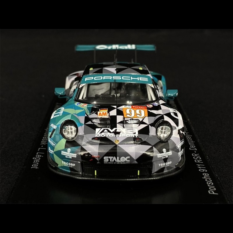 Spark-model Porsche 911 Rsr Team Dempsey Proton Racing N 99 36th 24h Le Mans 2020 J Andlauer V Inthraphuvasak L Legeret 1 43 Black
