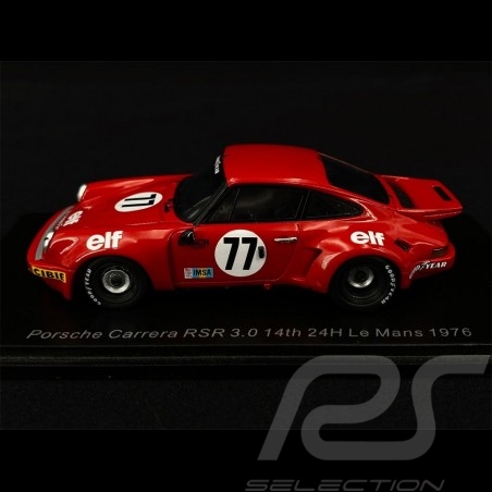 Porsche 911 RSR 3.0 n° 77 Class winner IMSA 24h Le Mans 1976 1/43 Spark S3531