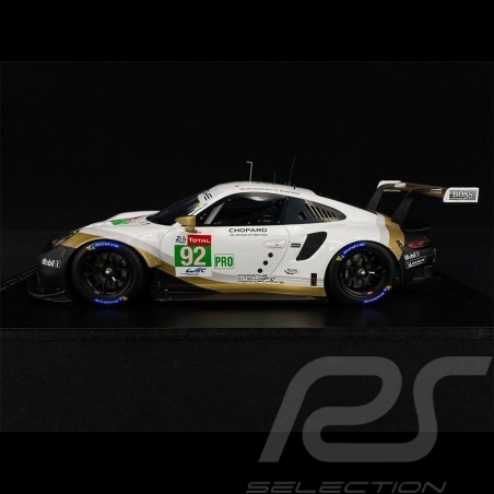Porsche 911 RSR type 991 n° 92 Le Mans 2019 1/18 Spark 18S435