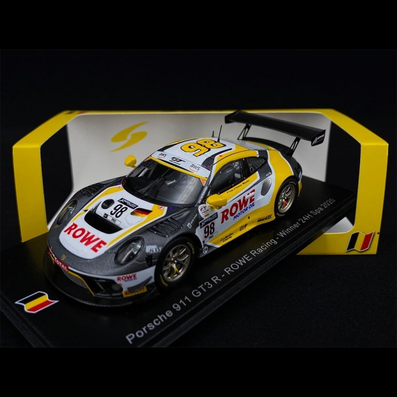 Modèle Réduit Porsche 911 GT3 R #98 - 24H De Spa 2020 - Échelle 1:18 IXOMODELS - Neuf