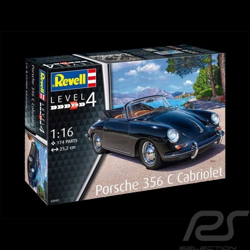 Porsche Pin 356 schwarz emailliert Cabrio 30x14mm