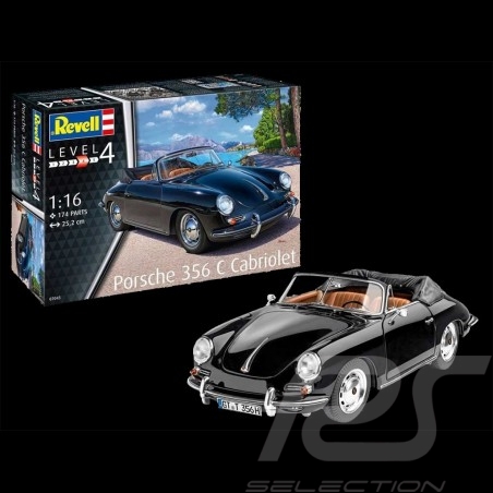 Model Porsche 356 C Cabrio 1964 to glue and paint 1/16 Revell 07043