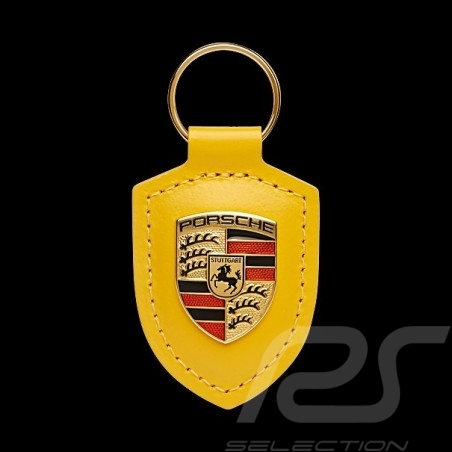 Porsche crest keyring Speed Yellow WAP0500200M12H