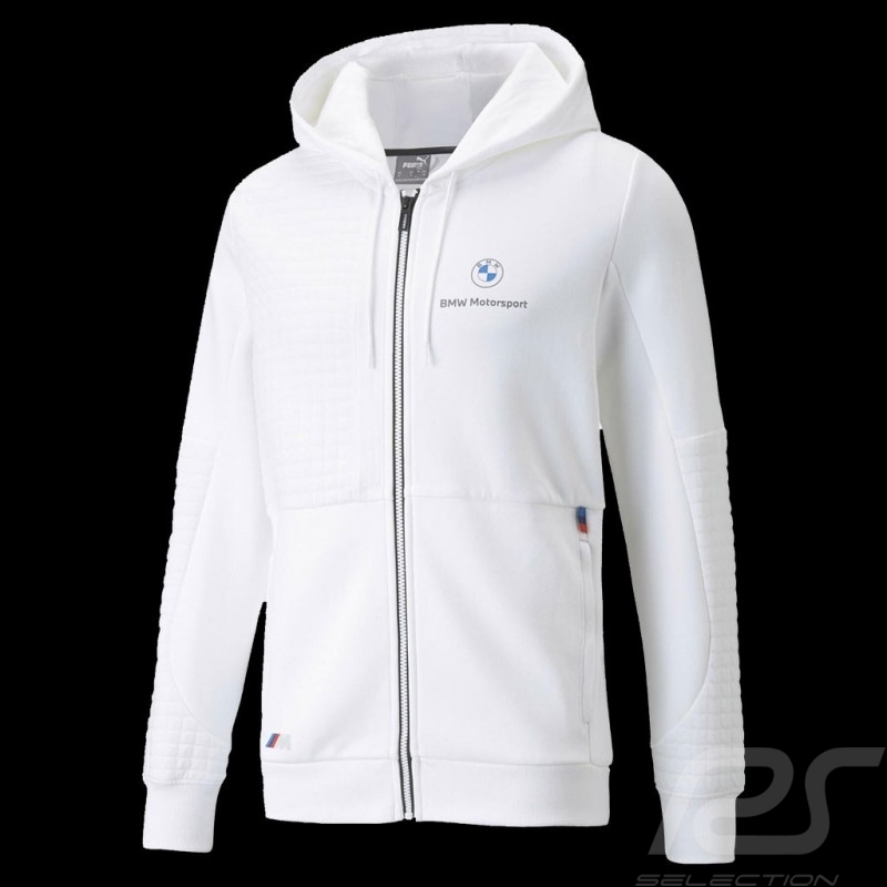 Veste BMW M Motorsport Puma Softshell Sweatshirt Hoodie Blanc - homme jacket jacke
