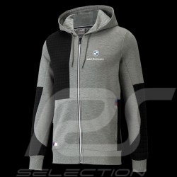 BMW M Motorsport Jacke by Puma Softshell Sweatshirt Hoodie Grau / Schwarz - Herren