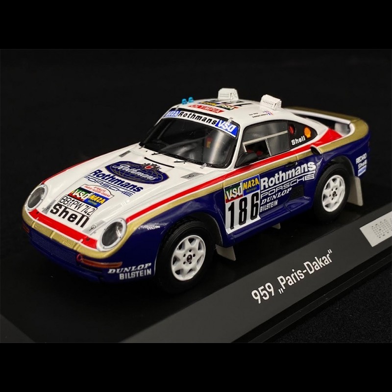 Porsche 959 n° 186 Winner Rally Paris - Dakar 1986 Rothmans 1/43