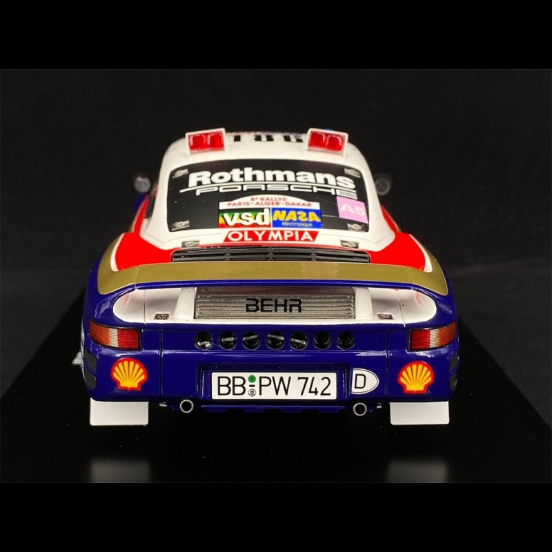 Porsche 959 n° 186 Sieger Rallye Paris - Dakar 1986 Rothmans 1/18 Spark ...