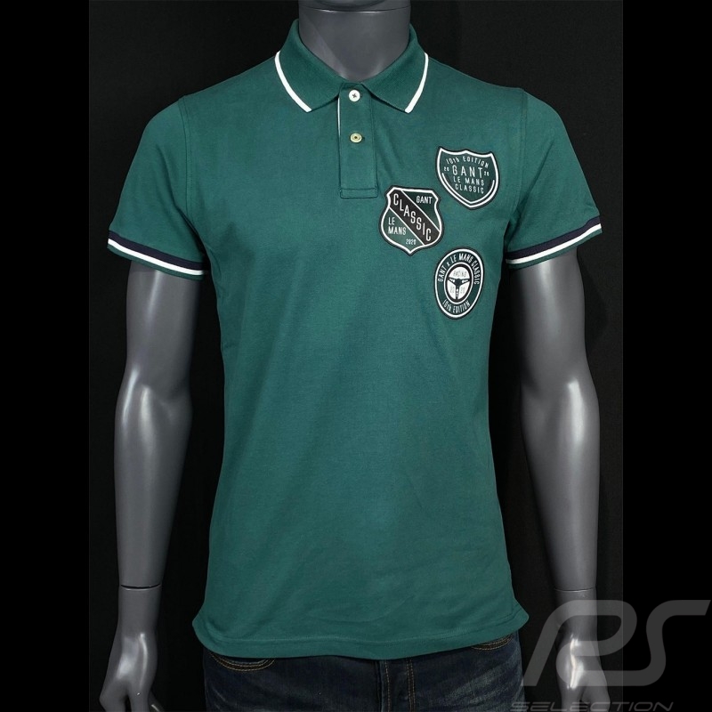 Polo Gant Le Mans Classic 2020 Vert océan 2052035-339 - homme