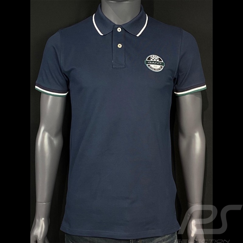 Polo Gant Le Mans Classic 2020 Vert océan 2052035-339 - homme