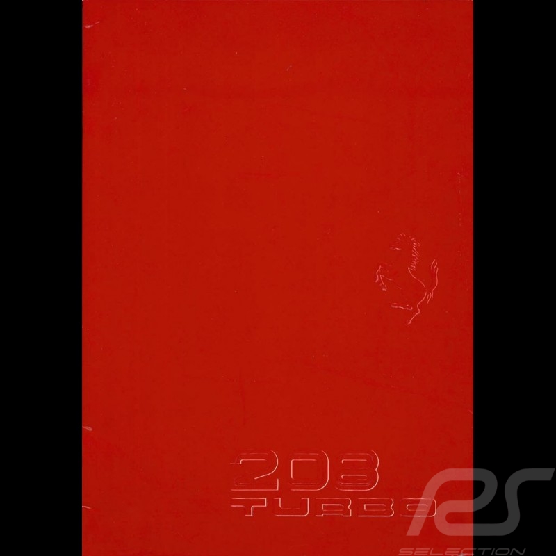 Ferrari Broschüre 208 Turbo 1982 in Italienisch N235/82