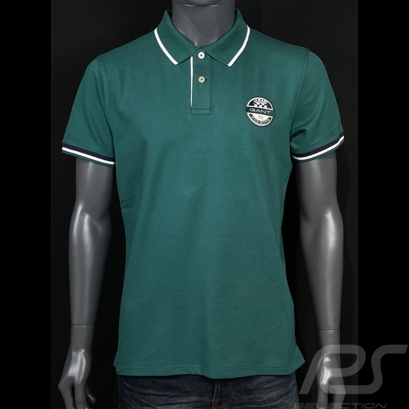 Polo Gant Le Mans Classic 2020 Vert Ocean green grün 2052034-339 - homme