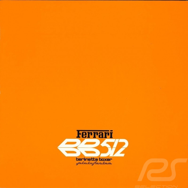 Ferrari Broschüre BB 512 1980 in Italienisch Englisch Französisch ﻿5M/11/80