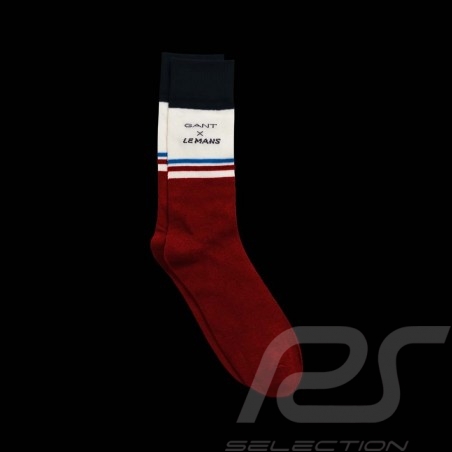 Chaussettes socks socken Gant x Le Mans Rouge red rot Acajou - mixte - Pointure 41/46