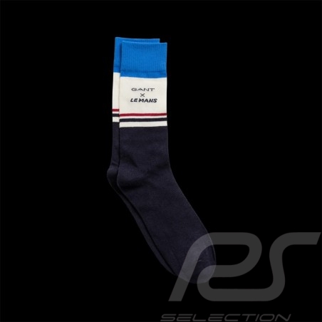 Chaussettes socks socken Gant x Le Mans bleu marine blau blue - mixte - Pointure 41/46