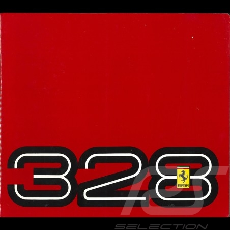 Brochure Broschüre Ferrari 328 de 1985 à 1989 en Italien Anglais Français Allemand ﻿5M/01/89