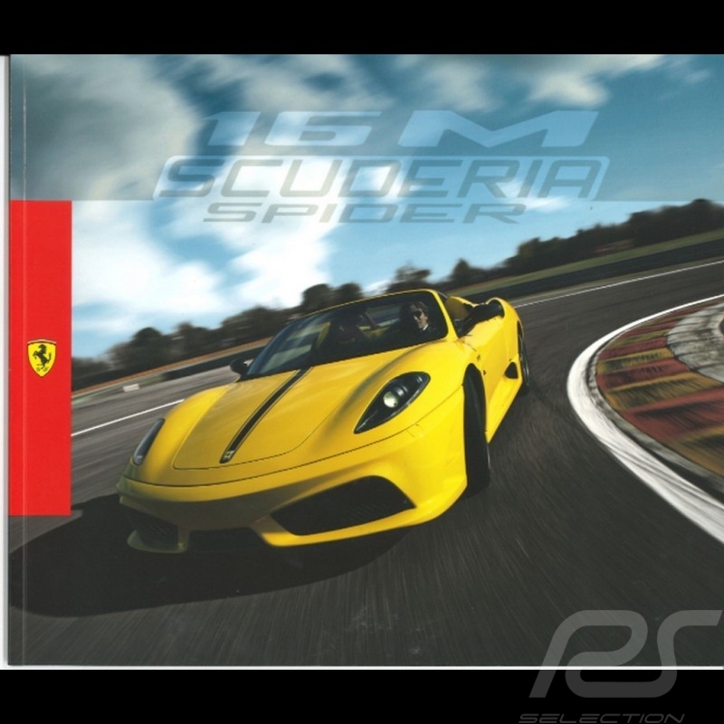 Ferrari Broschüre 16M Scuderia Spider in Italienisch Englisch 95998094