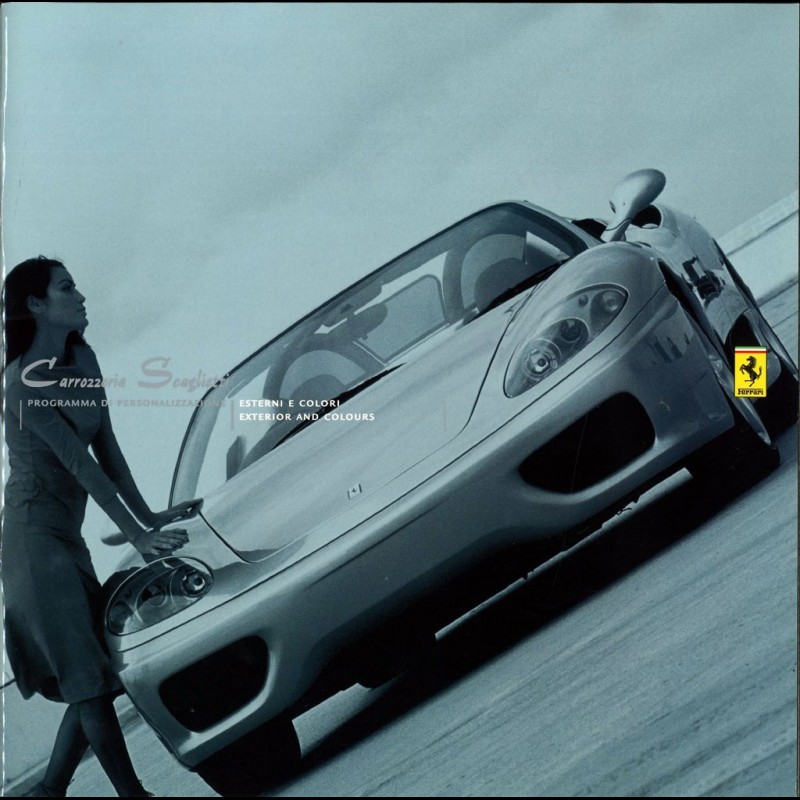 Ferrari Brochure Carrozzeria Scaglietti 2002 in Italian English