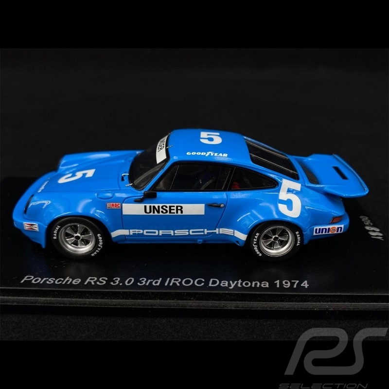 Porsche 911 RS 3.0 n° 5 3rd IROC Daytona 1974 1/43 Spark US146