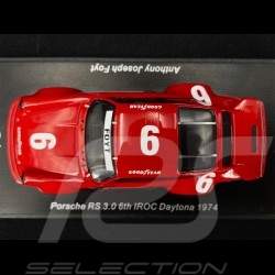 Porsche 911 RS 3.0 n° 6 6. IROC Daytona 1974 1/43 Spark US147