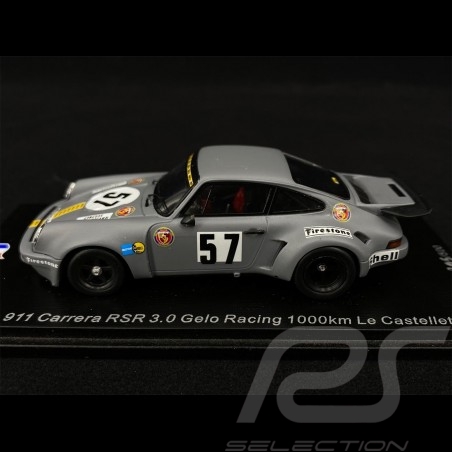Porsche 911 Carrera RSR 3.0 n° 57 Gelo Racing 1000km Le Castellet 1974 1/43 Spark SF192