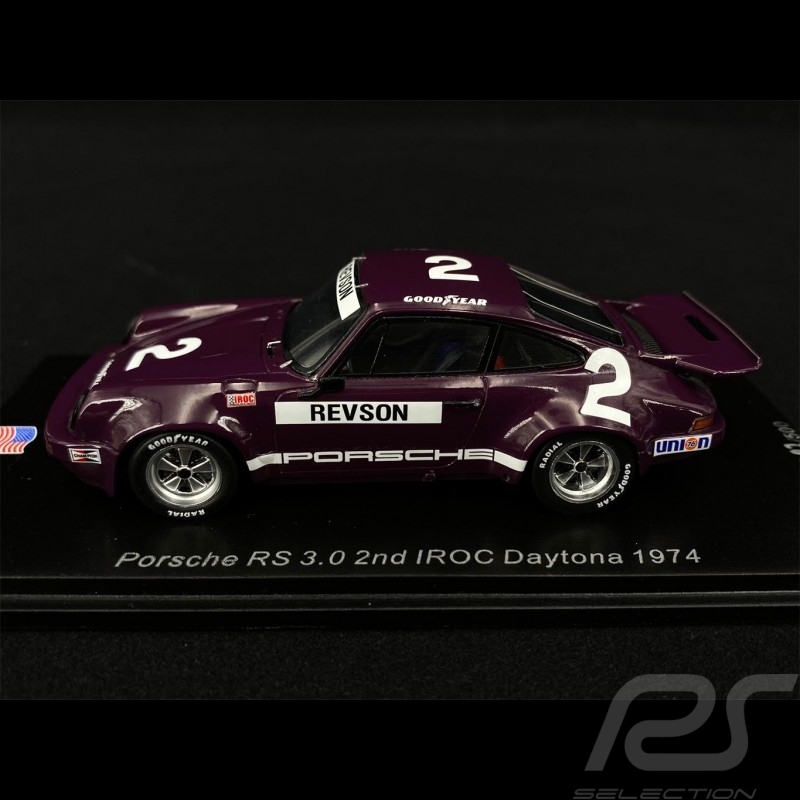 Porsche 911 RS 3.0 N°2 2nd IROC Daytona 1974 1/43 Spark US143 Porsche 911 RS 3.0 N°2 2nd IROC Daytona 1974 1/43 Spark US143