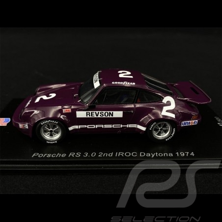 Porsche 911 RS 3.0 N°2 2nd IROC Daytona 1974 1/43 Spark US143