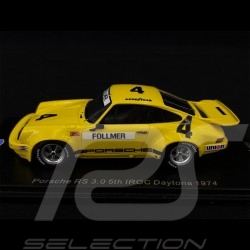 Porsche 911 RS 3.0 n° 4 5ème 5rd 5. IROC Daytona 1974 1/43 Spark US145