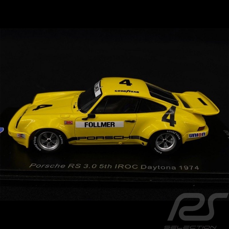 Porsche 911 RS 3.0 n° 4 5ème 5rd 5. IROC Daytona 1974 1/43 Spark US145
