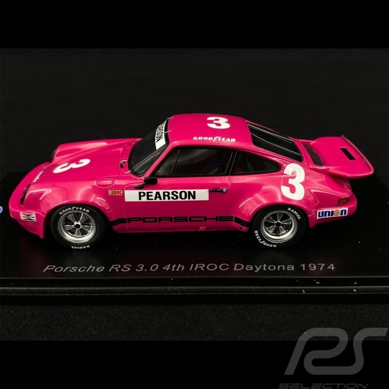 Porsche 911 RS 3.0 n° 3 4th IROC Daytona 1974 1/43 Spark US144
