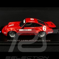 Porsche 911 RS 3.0 n° 6 6ème 6th IROC Daytona 1974 1/43 Spark US147