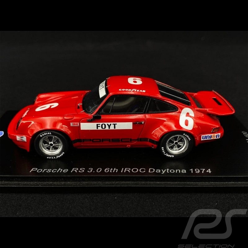 Porsche 911 RS 3.0 n° 6 6. IROC Daytona 1974 1/43 Spark US147